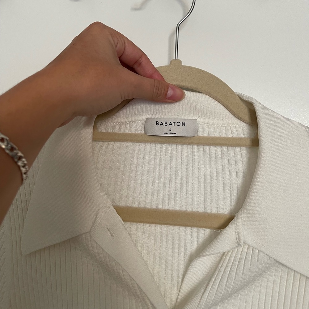 Babaton Cream Ribbed Sweater 🤍 - Picture 5 of 6